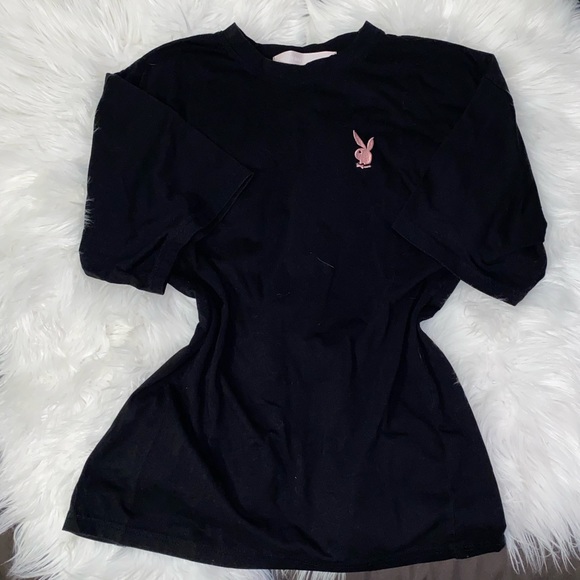 MISSGUIDED X Playboy “OVERSIZE” Shirt - Picture 2 of 2